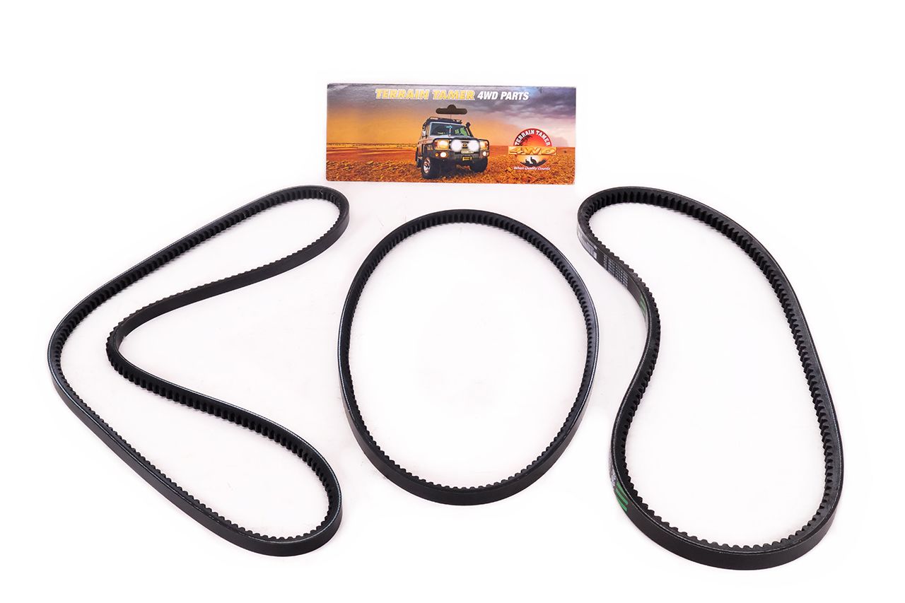 FAN BELT KIT FAN POWER STEERING &amp; A/C P40 4.0L PETROL