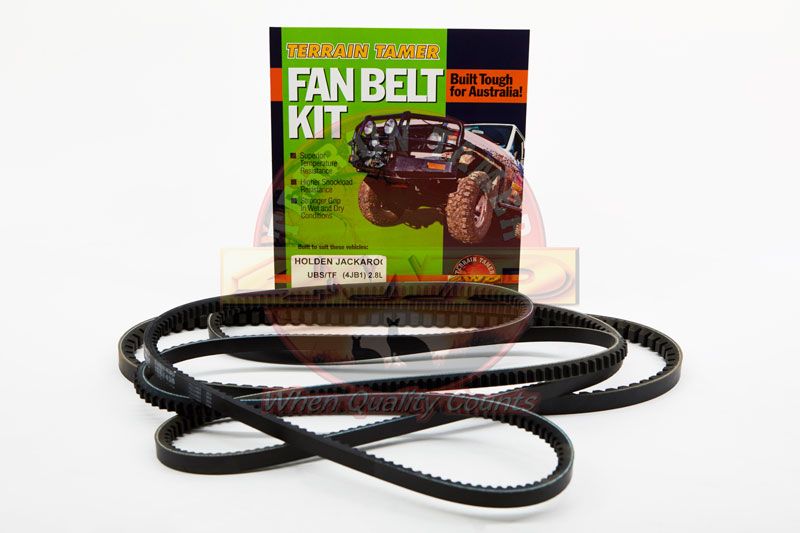 FAN BELT KIT FAN POWER STEERING &amp; A/C 4JB1 2.8L DIESEL