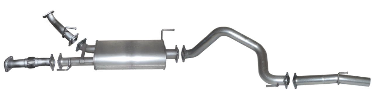 HI FLOW DPF BACK EXHAUST KIT 409 STAINLESS STEEL 2