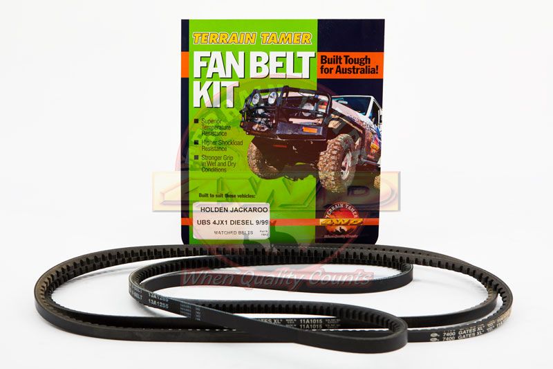 FAN BELT KIT FAN &amp; A/C 4JX1 3L DIESEL 9/99-
