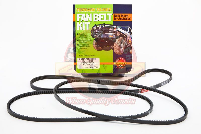 FAN BELT KIT FAN &amp; A/C FAN BELT MATCHED PAIR