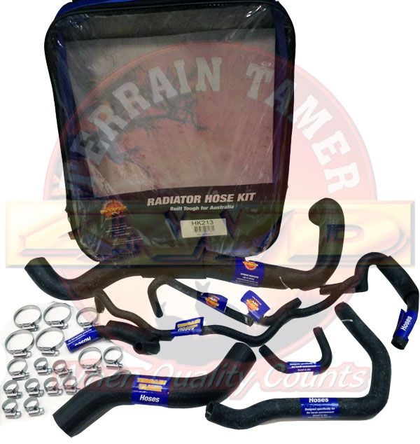 RADIATOR HOSE KIT TOP &amp; BOTTOM HOSE + 7 X BYPASS HOSES YD25T