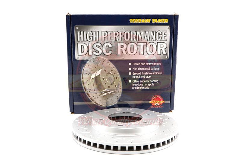T/T DIMPLED &amp; SLOTTED ROTOR FRONT 295MM