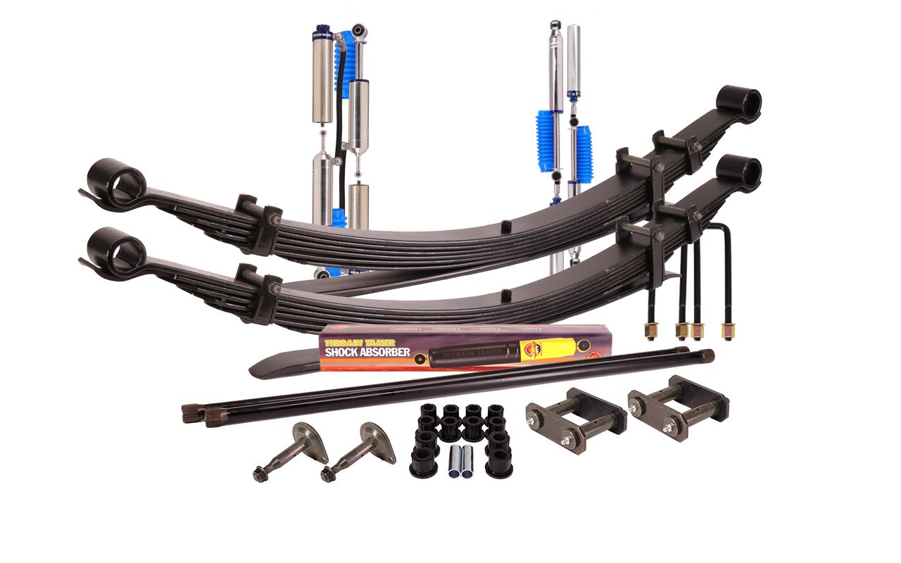 SUSP KIT PRO SHOCKS SPRINGS BUSHES PINS TORSION BAR U-BOLTS 1