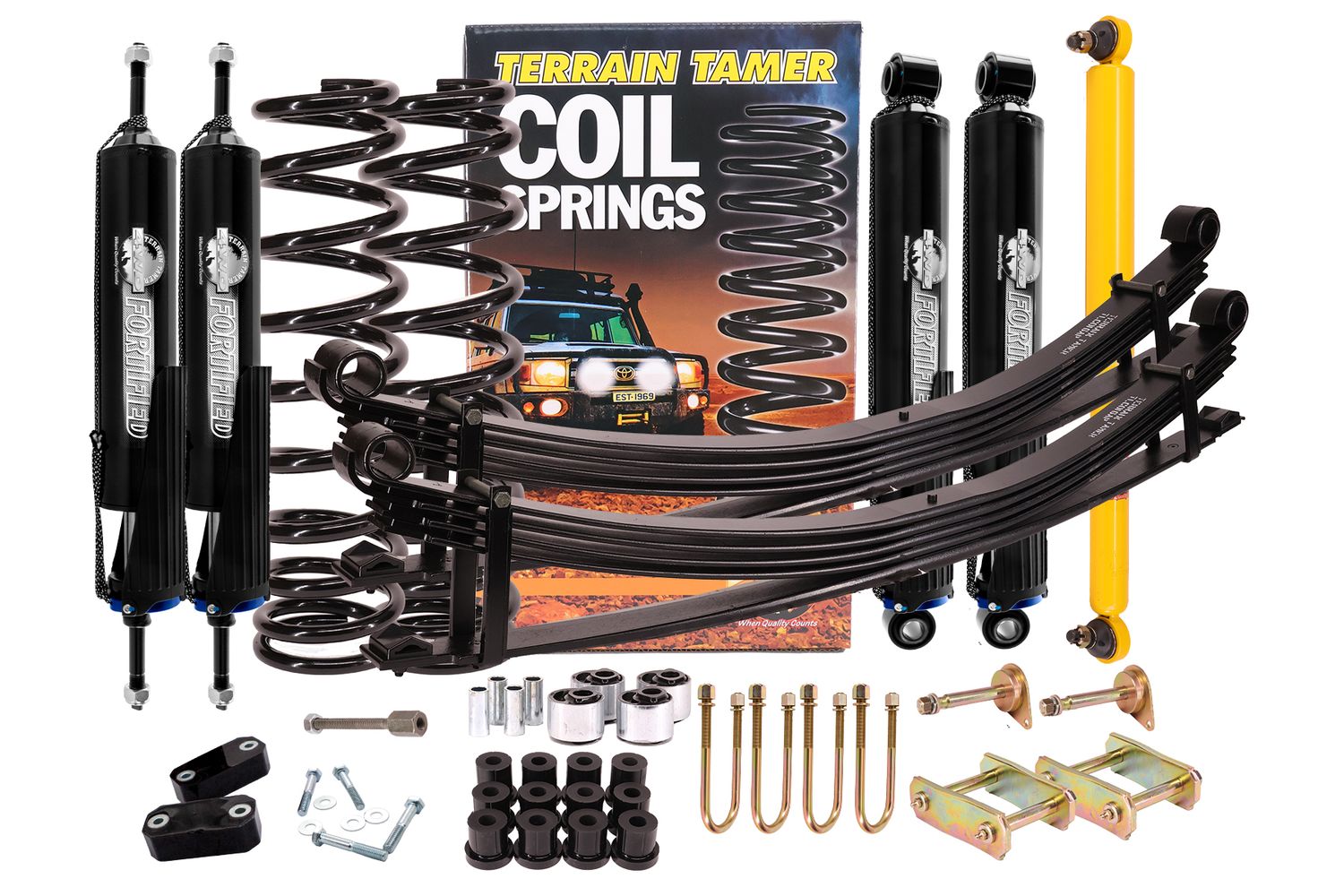 SUSP KIT INC FORTIFIED PARABOLIC REAR SPRINGS