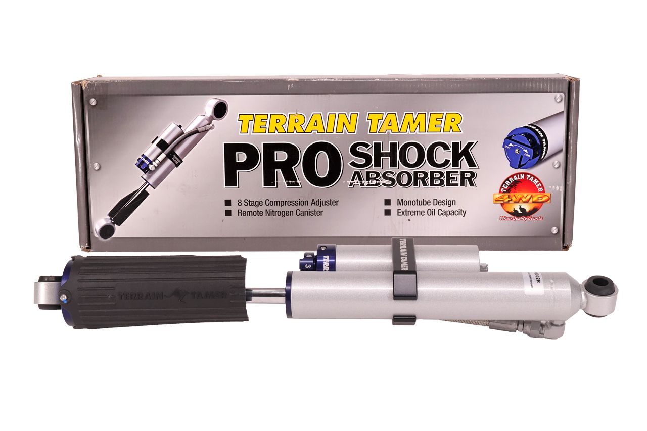 SHOCK ABSORBER REAR PAIR REMOTE RES 8 STAGE ADJUST 40MM LIFT 4