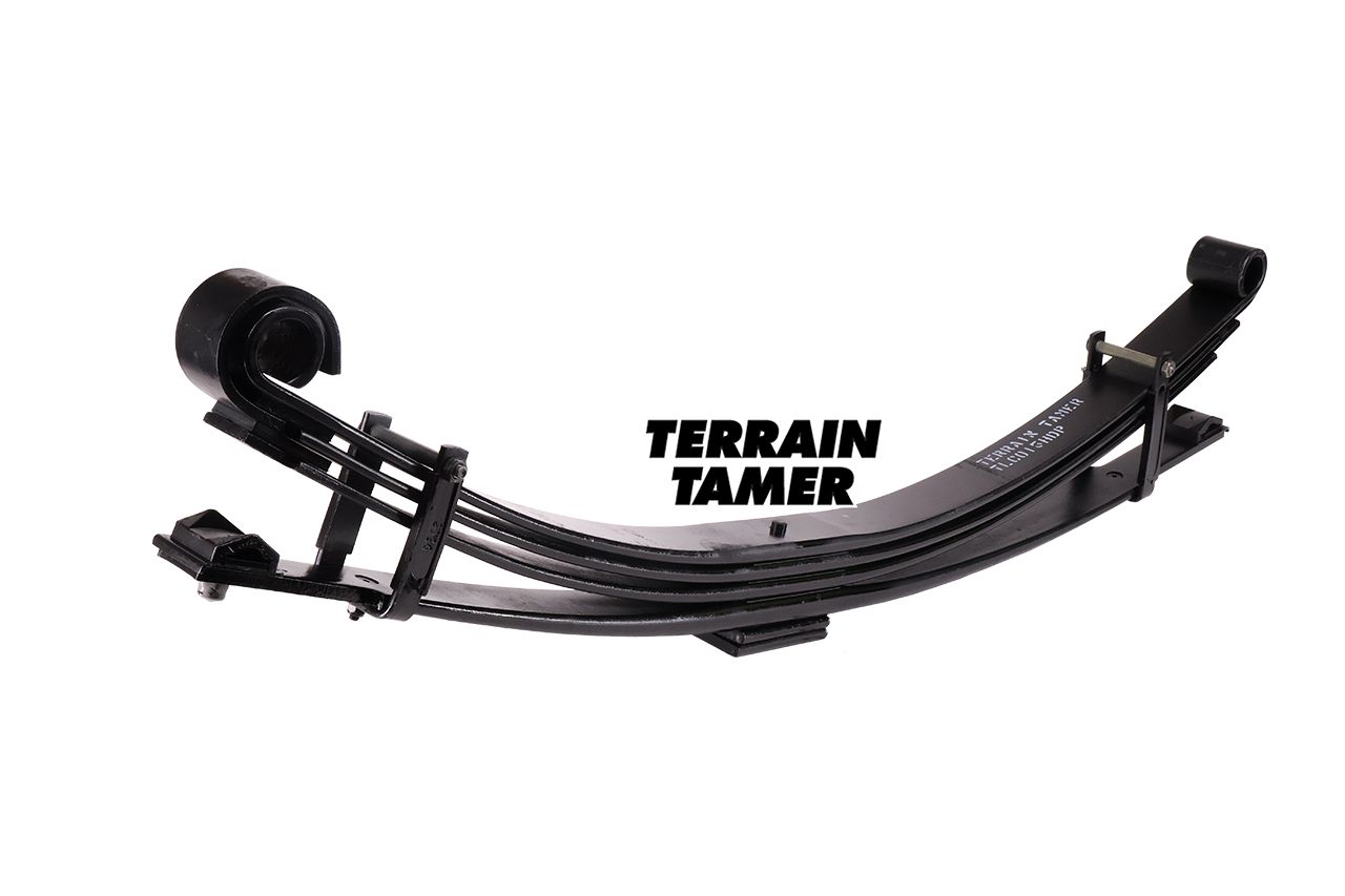PARABOLIC LEAF SPRING REAR RAISED 50MM 500-800KG