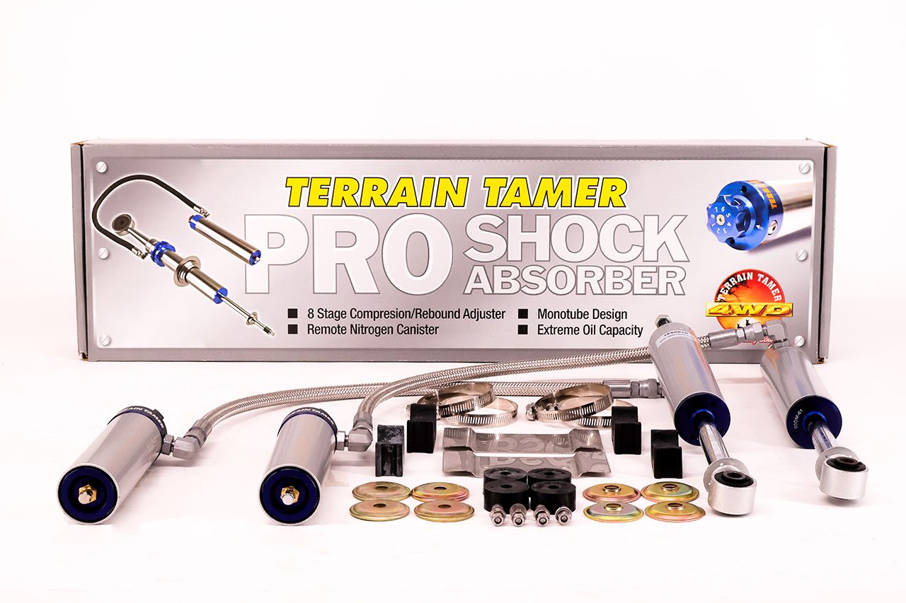 SHOCK ABSORBER FRT PAIR REMOTE RES 8 STAGE ADJUST 40MM LIFT (1)