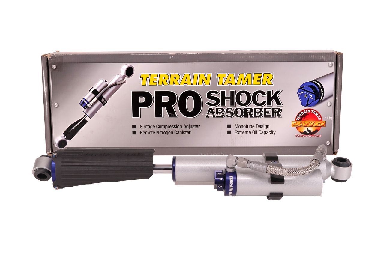 SHOCK ABSORBER REAR PAIR REMOTE RES 8 STAGE ADJUST 40MM LIFT 13