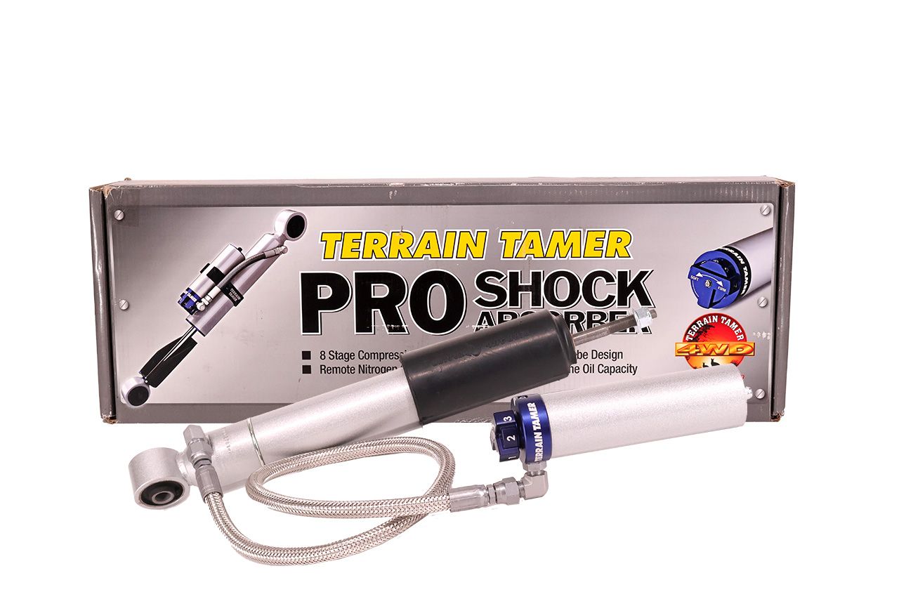 SHOCK ABSORBER FRT PAIR REMOTE RES 8 STAGE ADJUST 40MM LIFT 24