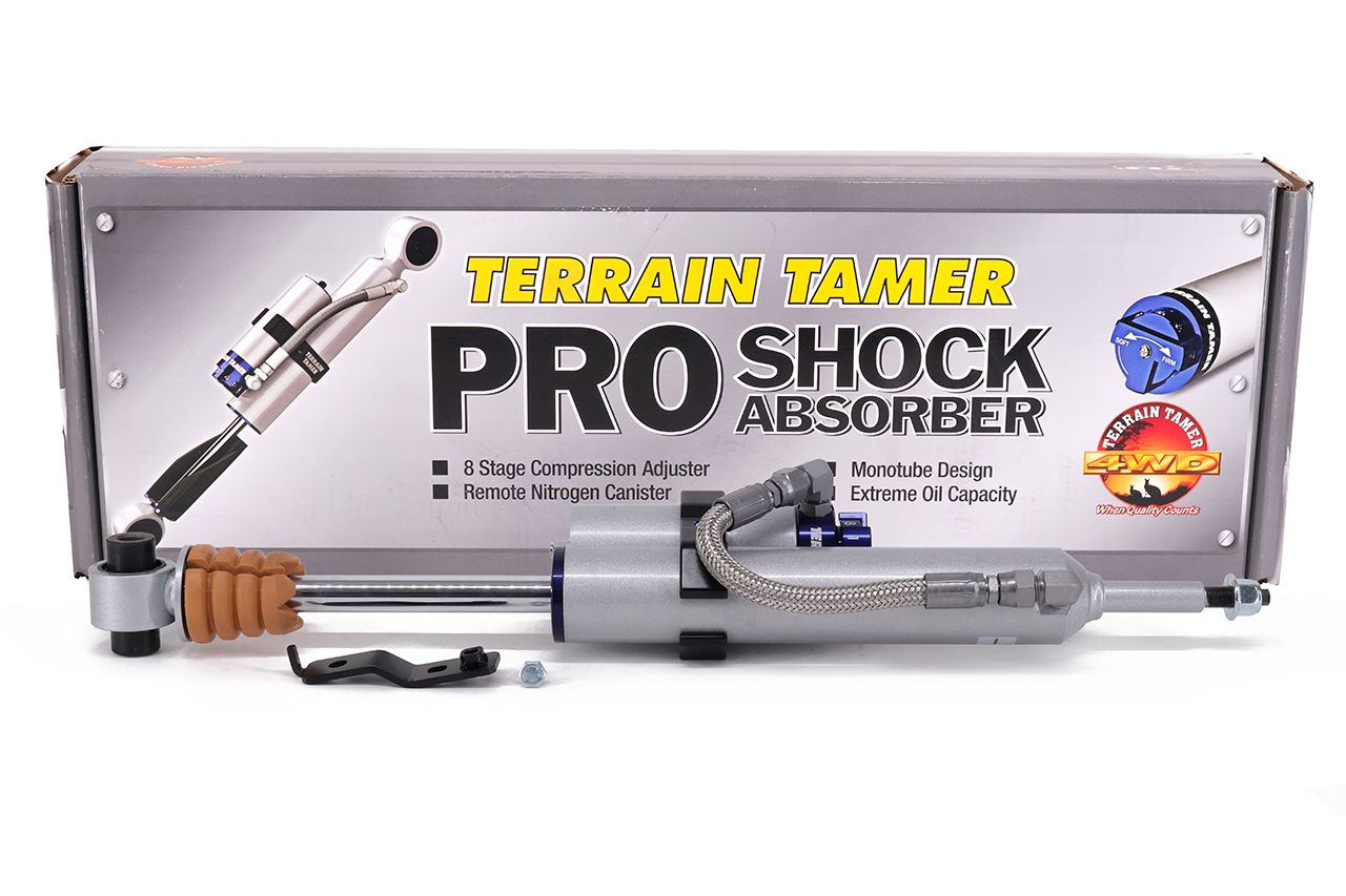 SHOCK ABSORBER REAR PAIR REMOTE RES 8 STAGE ADJ 35-40MM LIFT