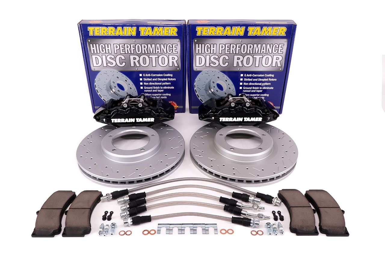 TT EXTREME BRAKE KIT 6 POT FRONT SUIT MANUAL LOCKING HUBS