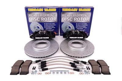 TT EXTREME BRAKE KIT 6 POT FRONT SUIT MANUAL LOCKING HUBS