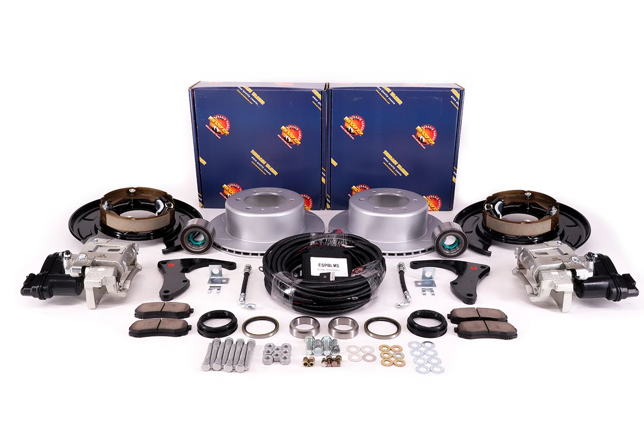 REAR DISC BRAKE CONVERSION WITH ELECTRONIC PARK BRAKE