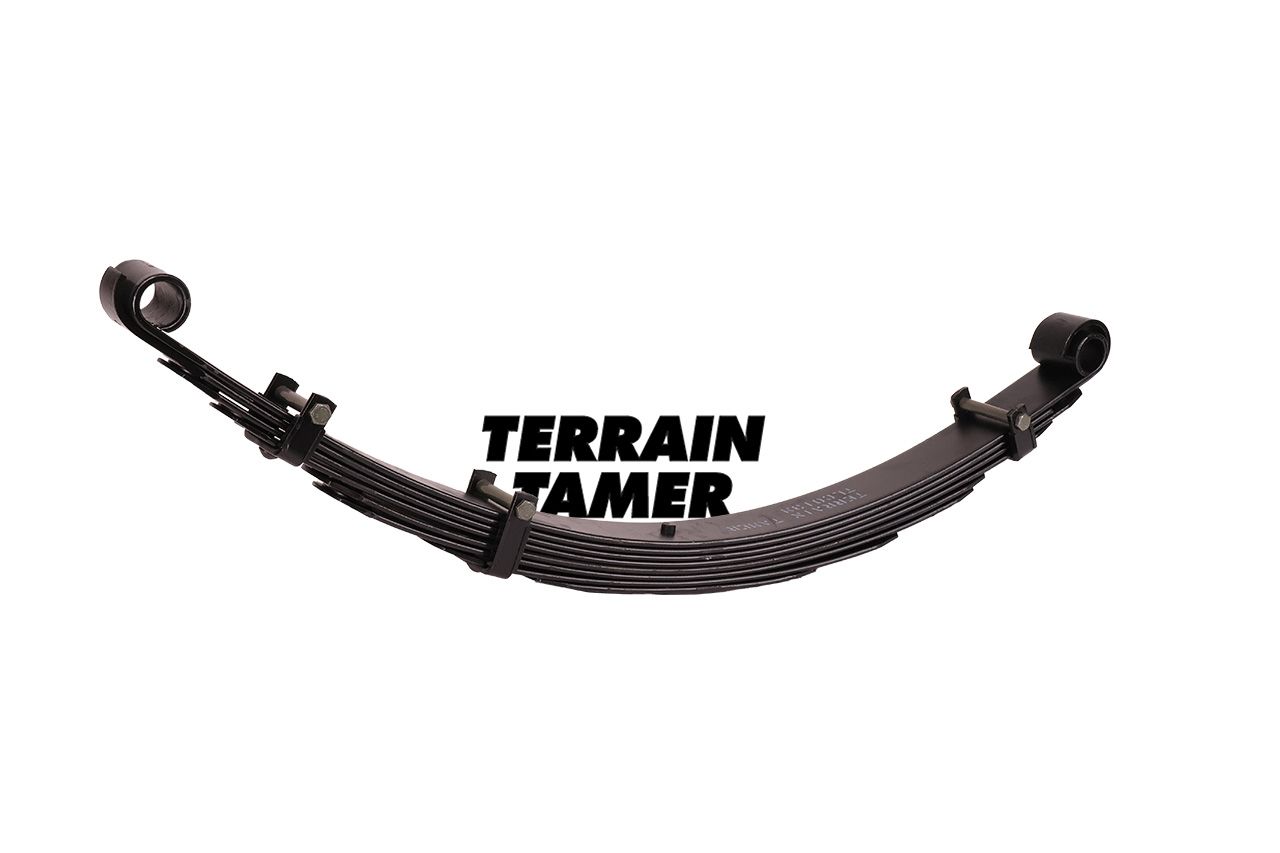LEAF SPRING FRONT RAISED 50MM TO 150KG WITH BULL BAR &amp; WINCH