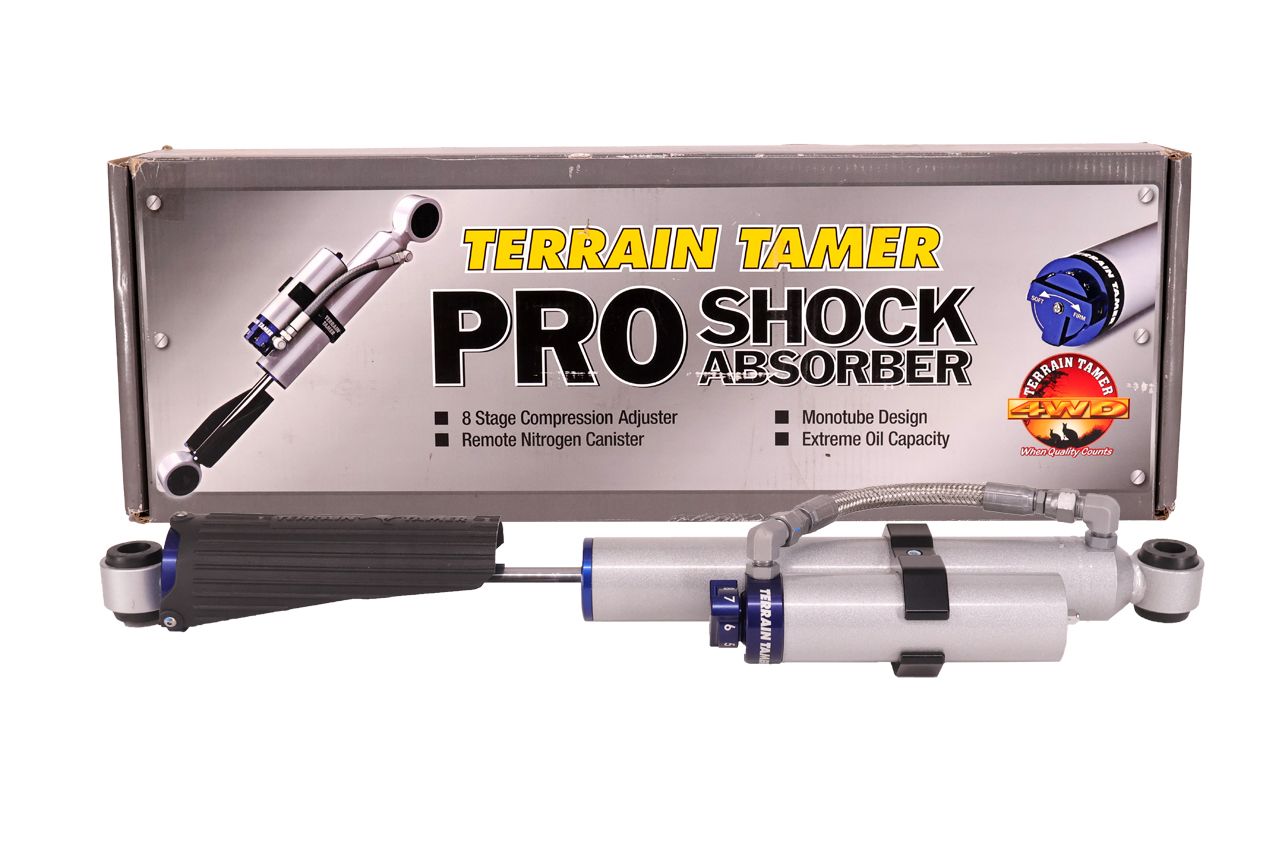 SHOCK ABSORBER REAR PAIR REMOTE RES 8 STAGE ADJUST 40MM LIFT 11