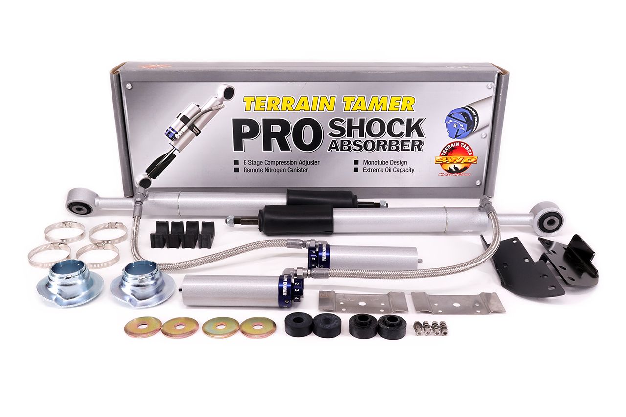 SHOCK ABSORBER FRT PAIR REMOTE RES 8 STAGE ADJUST 40MM LIFT 14