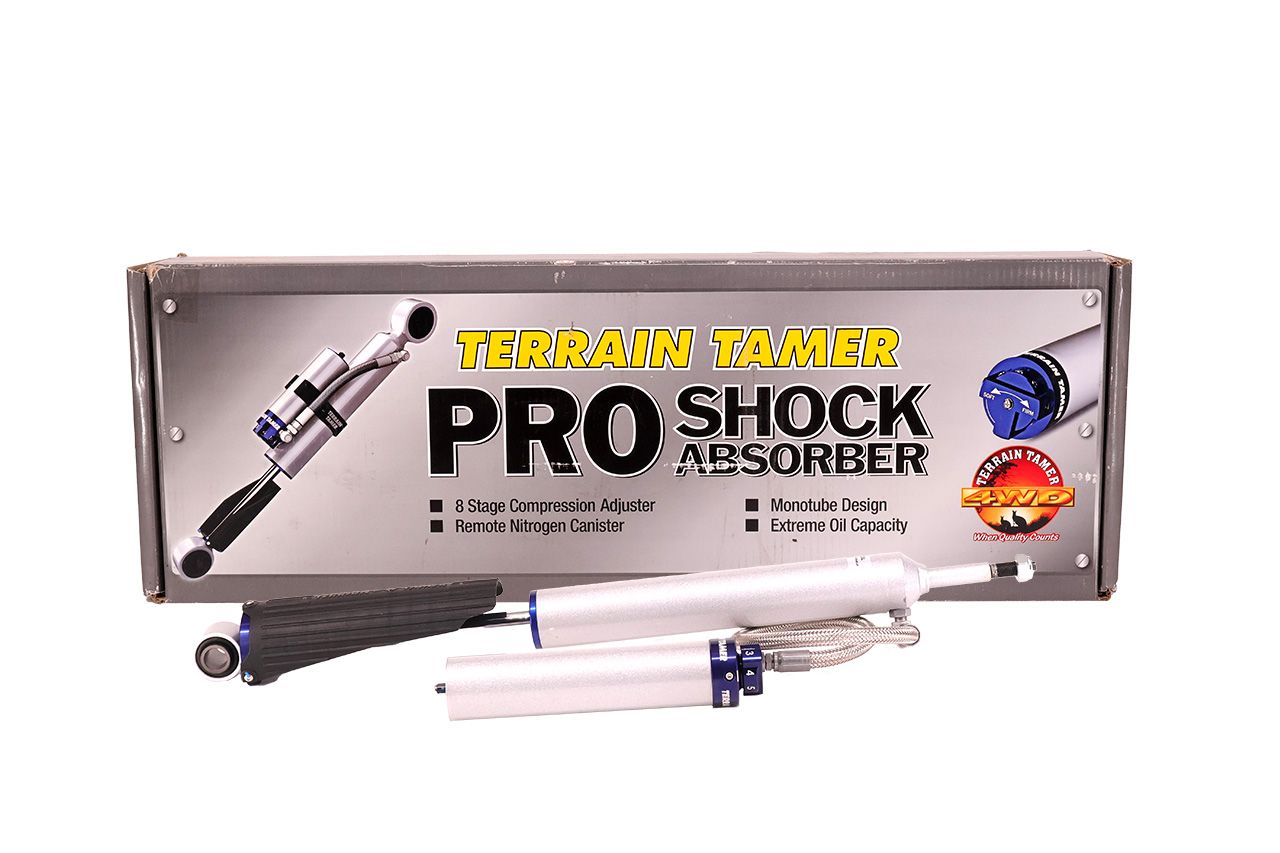 SHOCK ABSORBER REAR PAIR REMOTE RES 8 STAGE ADJUST 50MM LIFT 2