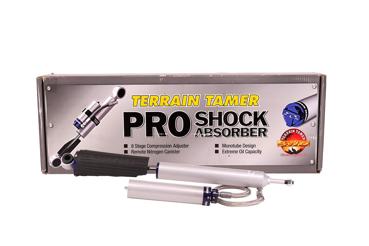 SHOCK ABSORBER REAR PAIR REMOTE RES 8 STAGE ADJUST 50MM LIFT 3