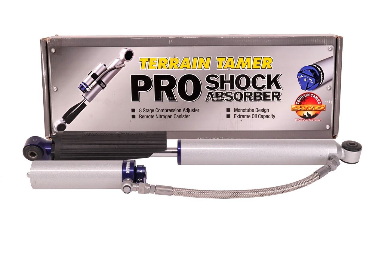 SHOCK ABSORBER REAR PAIR REMOTE RES 8 STAGE ADJUST 50MM LIFT 4