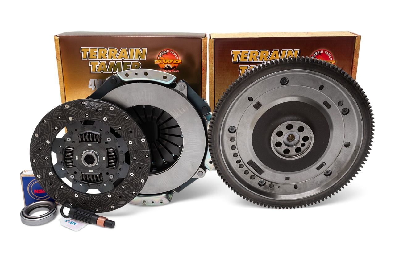 TERRAIN TAMER H/D CLUTCH KIT &amp; EXEDY DUEL MASS FLYWHEEL TD42