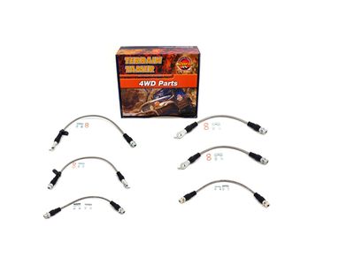 BRAIDED BRAKE HOSE KIT SUIT RAISED SUSPENSION 2