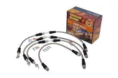 BRAIDED BRAKE HOSE KIT SUIT RAISED SUSPENSION 4