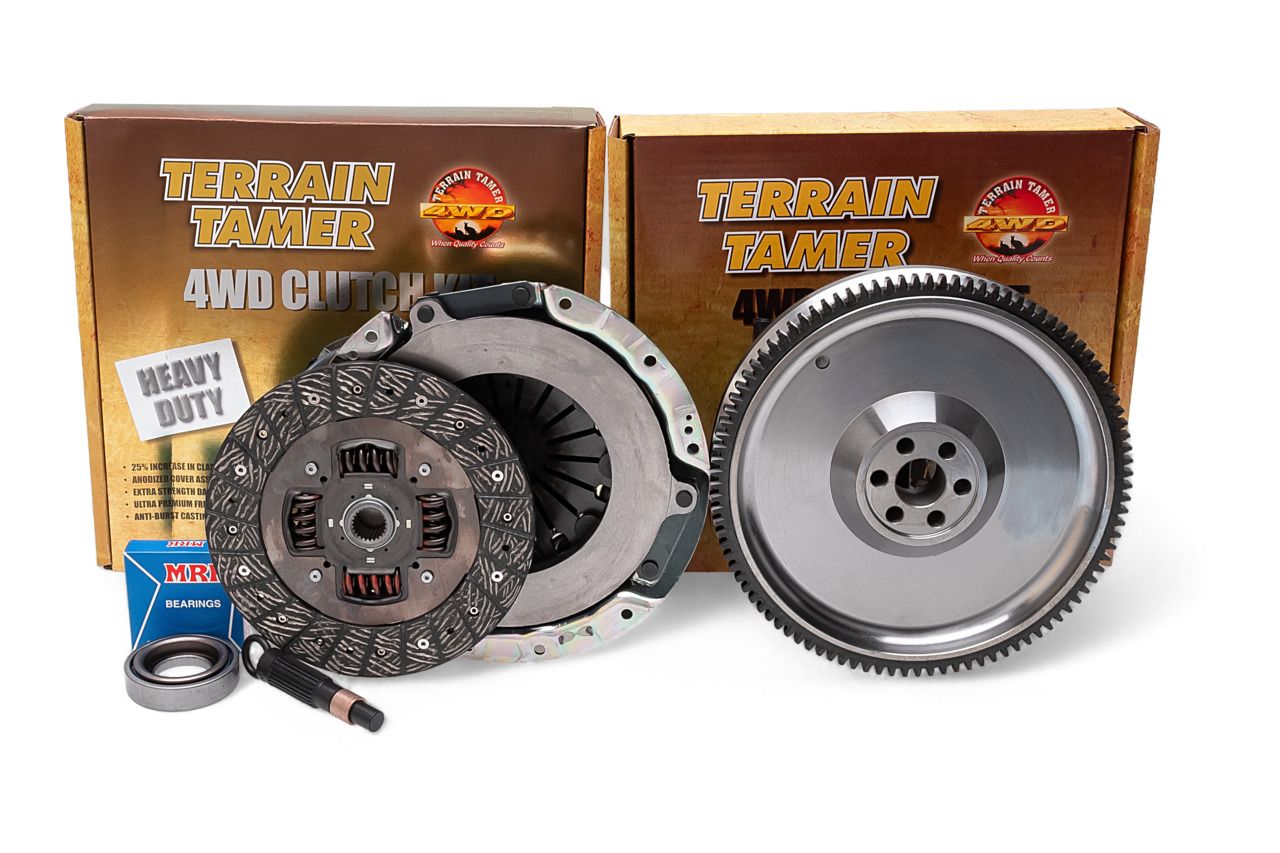 TERRAIN TAMER HEAVY DUTY CLUTCH KIT &amp; SM FLYWHEEL RD28TI