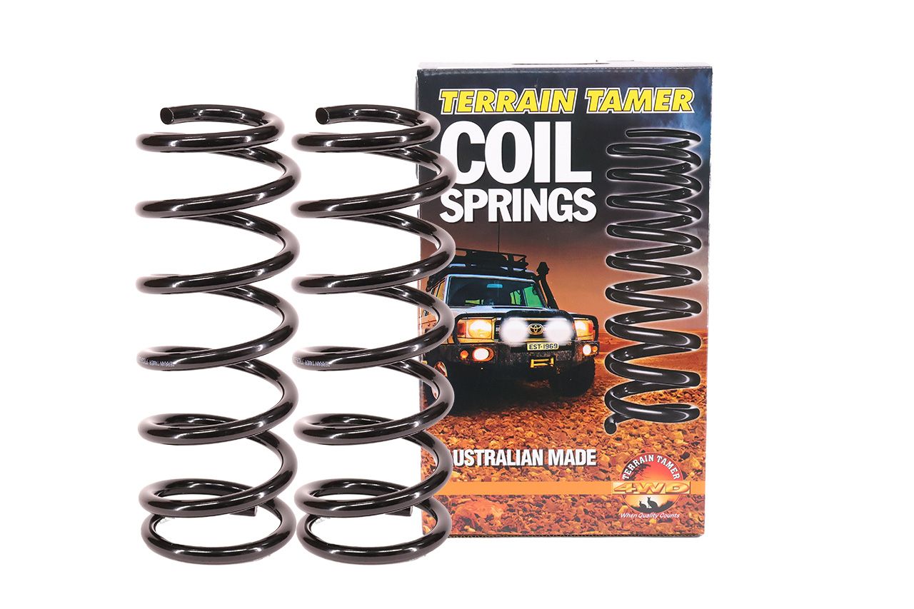 COILS FRONT RAISED 50MM 100KG PLUS SUIT BULL BAR &amp; WINCH LWB