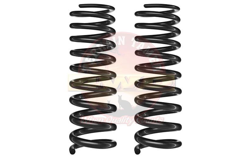 COILS FRONT RAISED 50MM TO 50KG WITH BULL BAR TAPERED WIRE