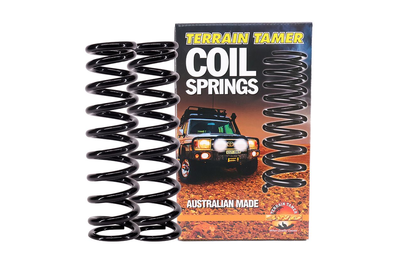 COILS FRONT RAISED 40MM WITH BULL BAR &amp; WINCH 100 TO 250KG