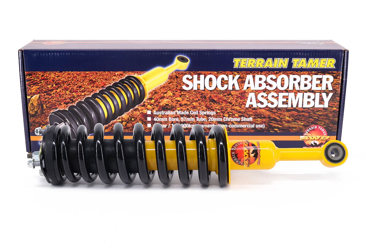 COIL OVER SHOCK ASSY PAIR RAISED 40MM TO 50KG WITH BULL BAR 3