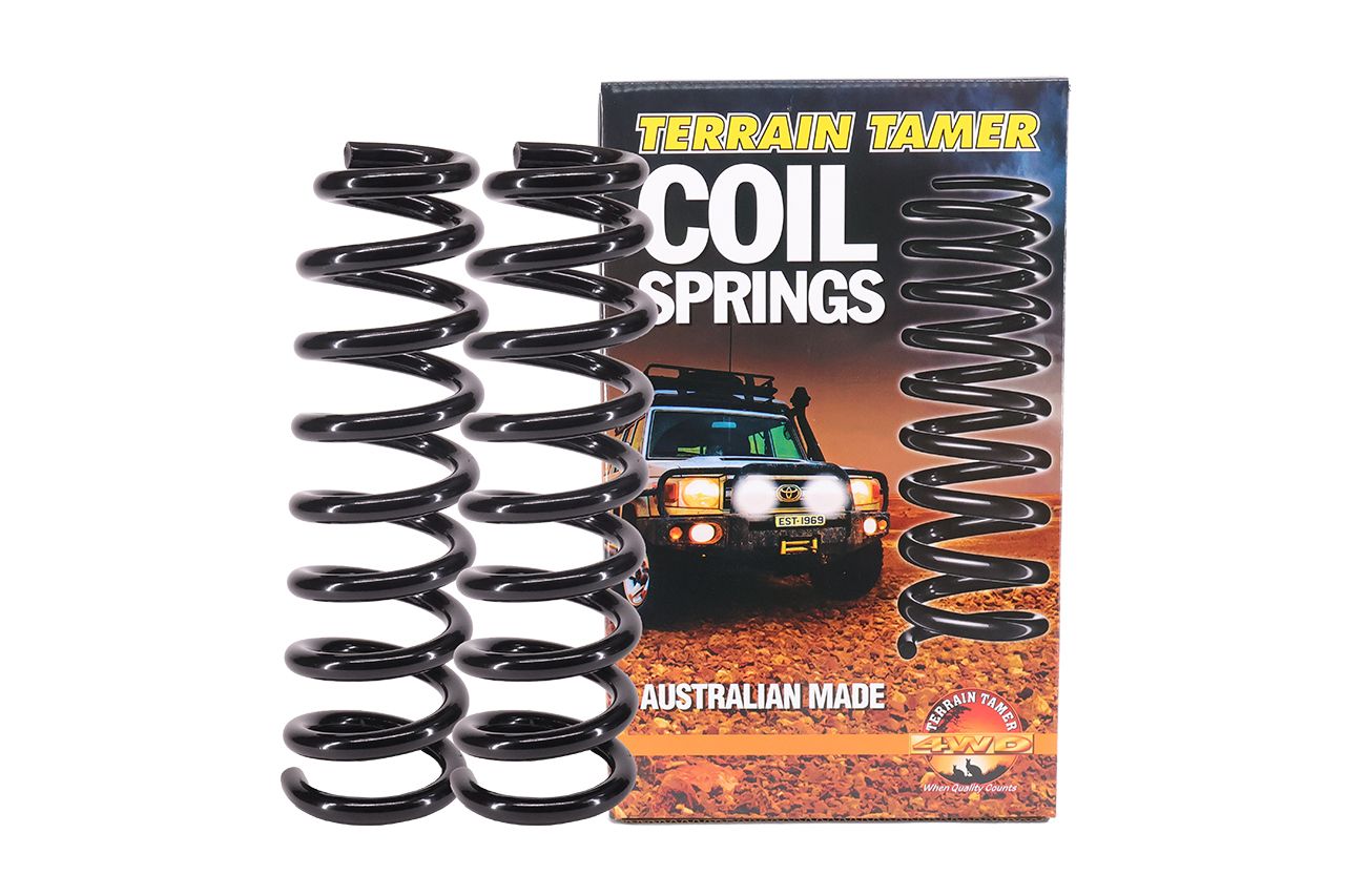 COILS FRONT RAISED 45MM 100-150KG 6CYL ONLY