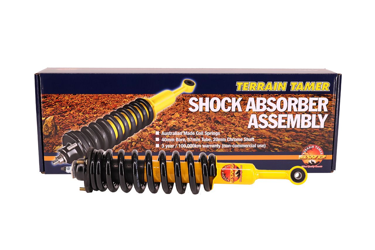 COIL OVER SHOCK ASSY PAIR RAISED 40MM 100KG+ HEAVY DUTY 2