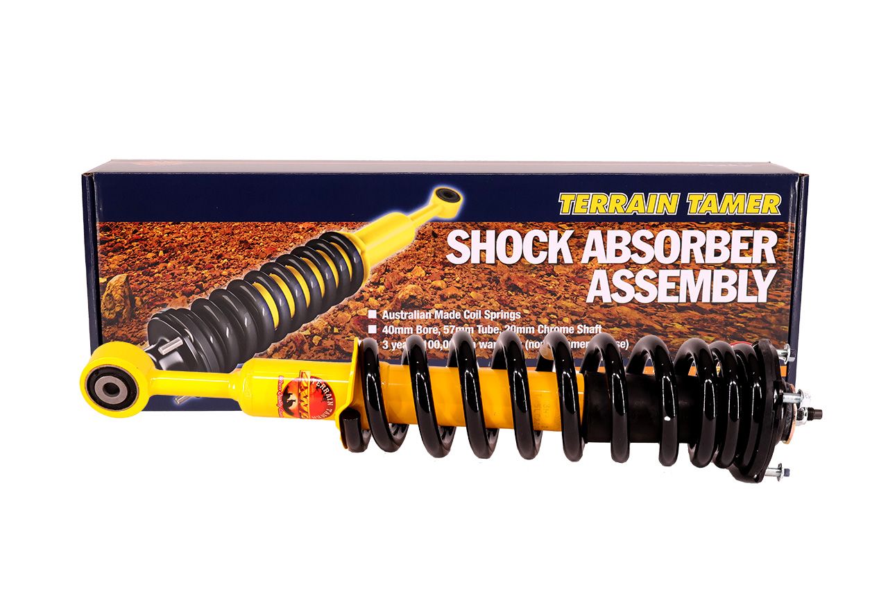 COIL OVER SHOCK ASSY PAIR RAISED 40MM 100KG + WITH B/BAR 1