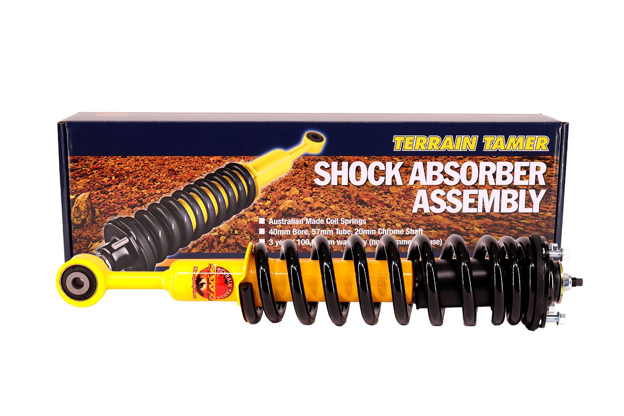 COIL OVER SHOCK ASSY PAIR RAISED 40MM 100KG + WITH B/BAR 2