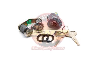 IGNITION BARREL &amp; 2 DOOR LOCK KIT SUITS WITH STEERING LOCK