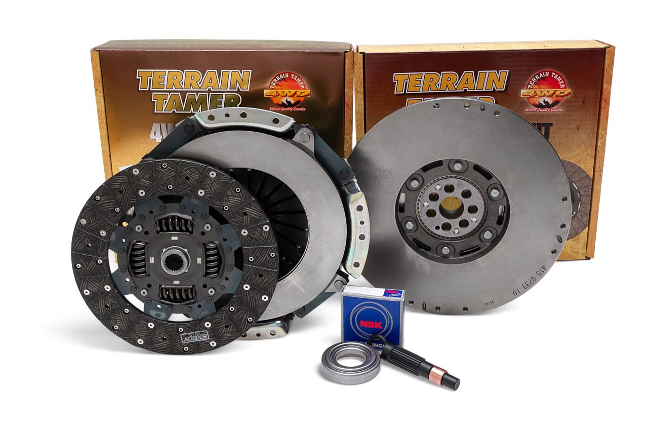 TERRAIN TAMER H/D CLUTCH KIT &amp; LIK DUEL MASS FLYWHEEL ZD30