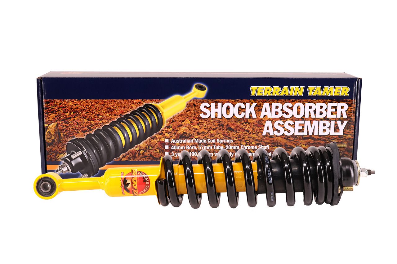 COIL OVER SHOCK ASSY PAIR RAISED 40MM 50 TO 100KG WITH B/BAR 2
