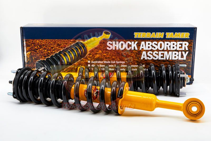 COIL OVER SHOCK ASSY PAIR RAISED 40MM TO 100KG WITH BULL BAR 1