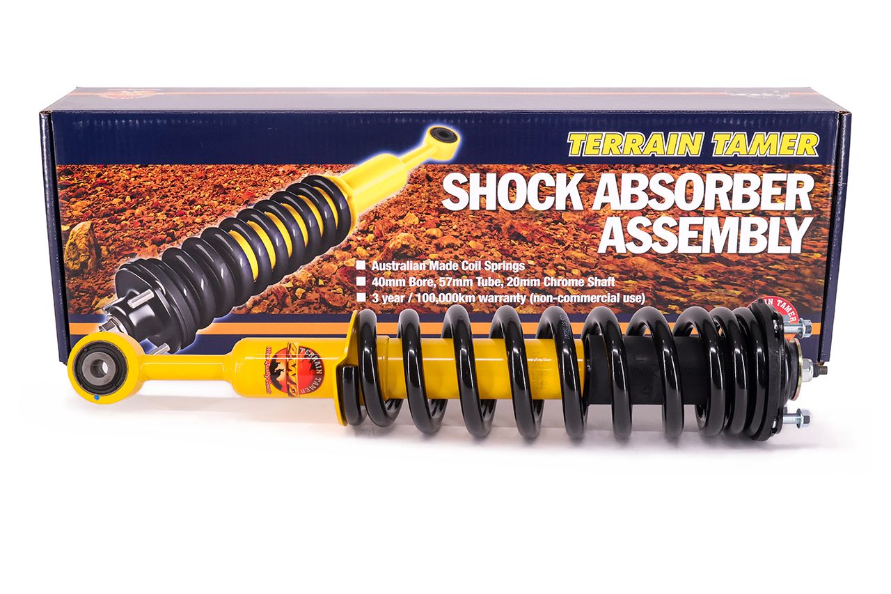 COIL OVER SHOCK ASSY PAIR RAISED 40MM TO 100KG WITH BULL BAR 2