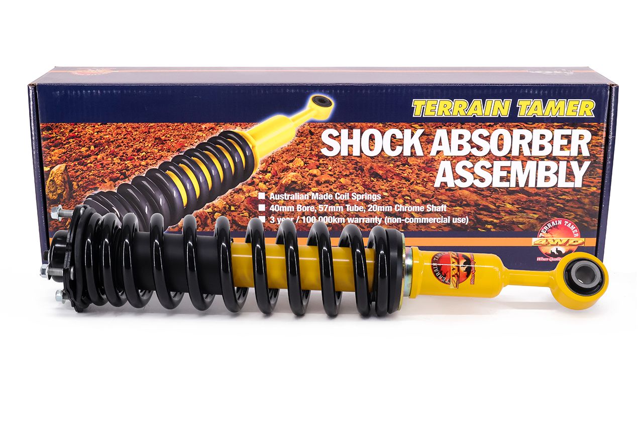 COIL OVER SHOCK ASSY PAIR RAISED 45-50MM TO 50KG