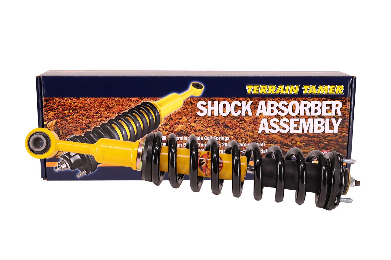 COIL OVER SHOCK ASSY PAIR RAISED 40MM 100-250KG B/BAR&amp;WINCH