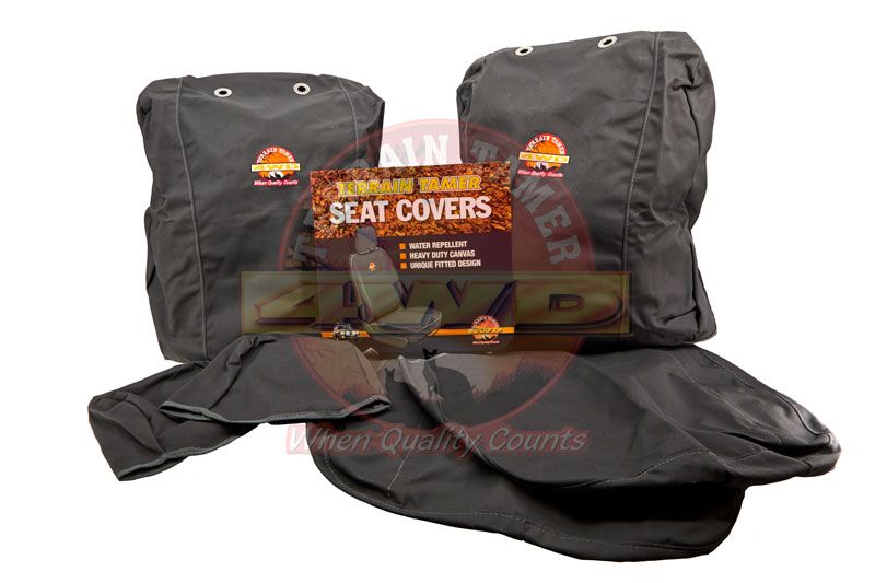 SEAT COVER SET FRONT DRV + PASS BUCKETS WITH S/I AIRBAG GREY