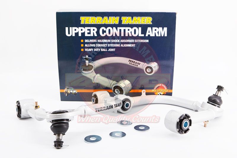 TT UPPER CONTROL ARMS L/H&amp;R/H PAIR WITH GIRO BUSH 2" RAISED 2