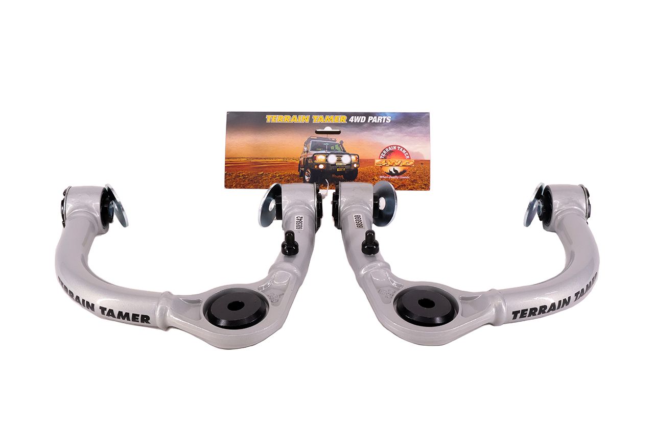 TT UPER CONTROL ARMS L/H &amp; R/H PAIR SUIT 0-2" RAISED SUSP