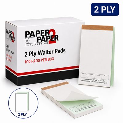 2 Ply Waiter Pads – Duplicate Restaurant Order Pads (100 Pads Per Box) 2 Ply Waiter Pads – Duplicate Restaurant Order Pads (100 Pads Per Box)