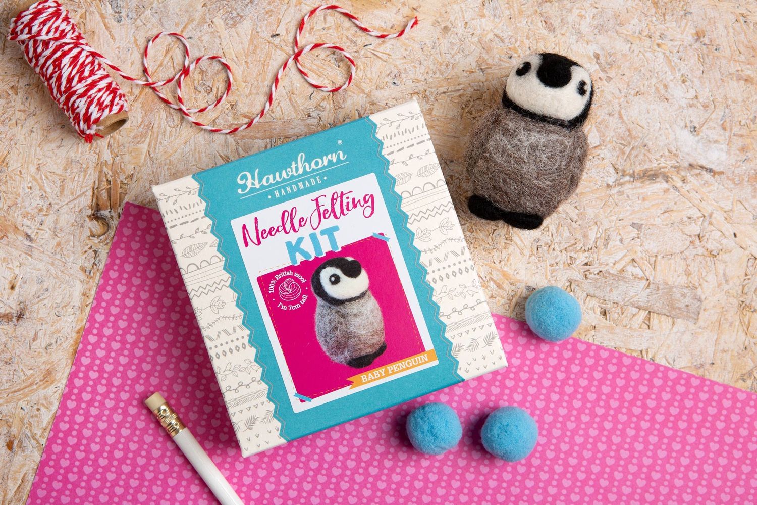 Baby Penguin Mini Felting Kit