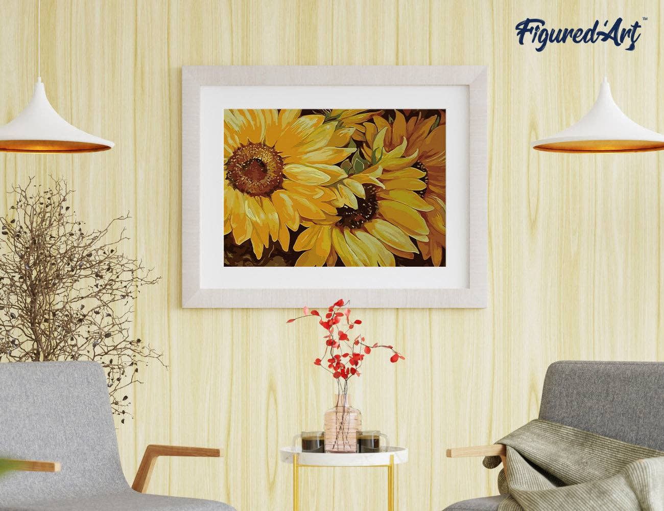 Paint by numbers - Sunflower In Full Bloom
