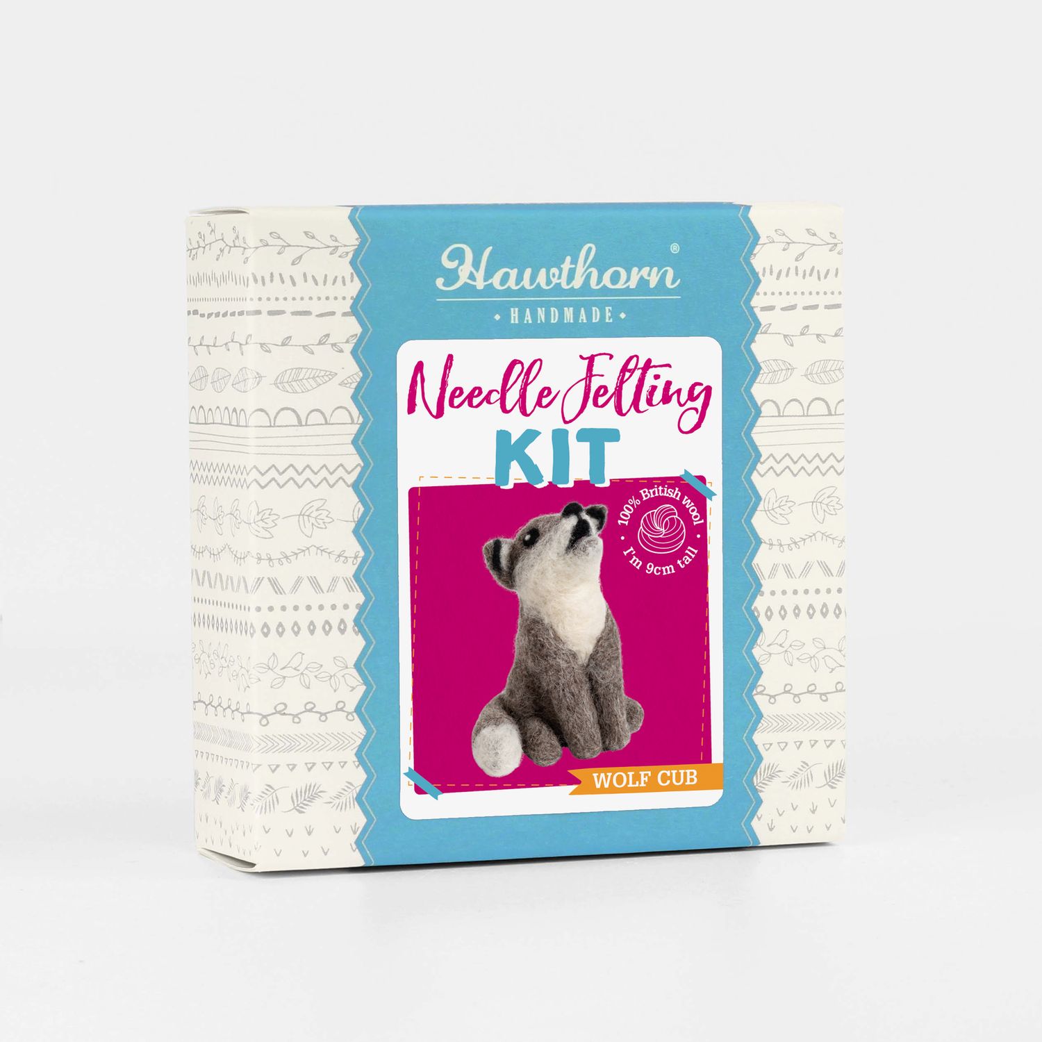 Wolf Cub Mini Needle Felting Kit | Complete Craft Kit
